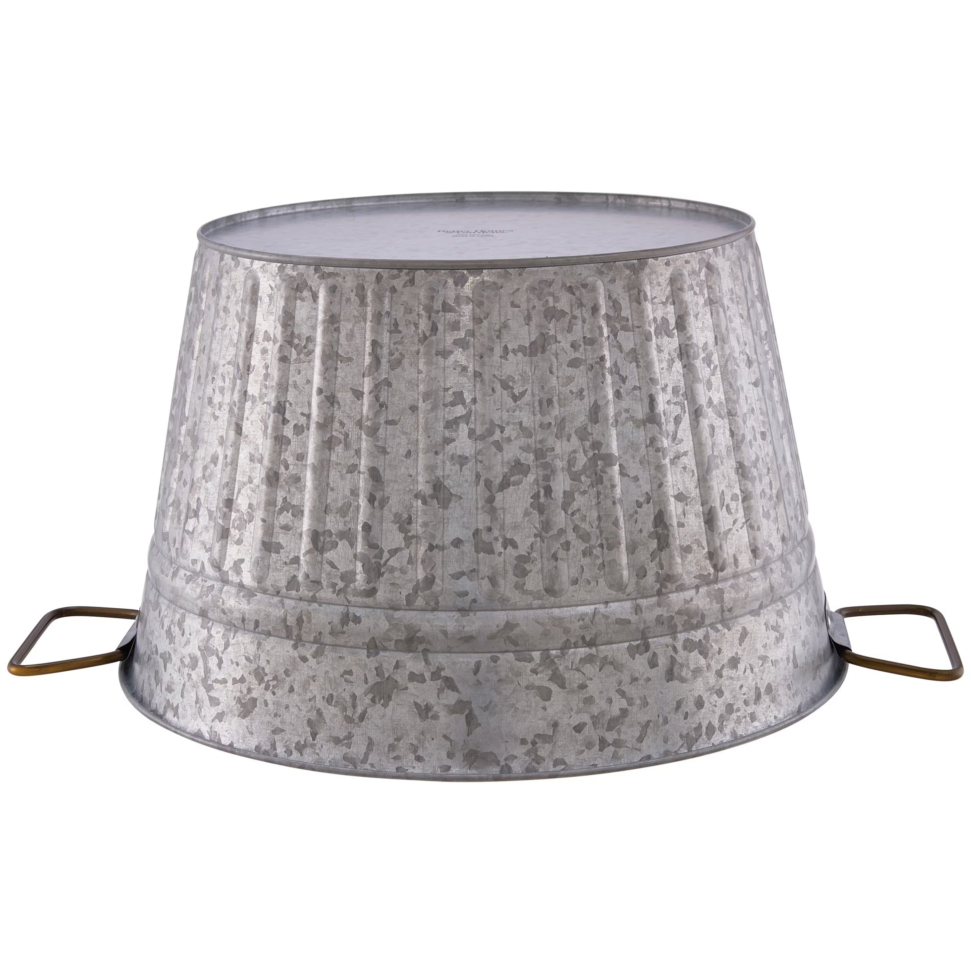 - Galvanized round Tub, 15 in D X 9 in H