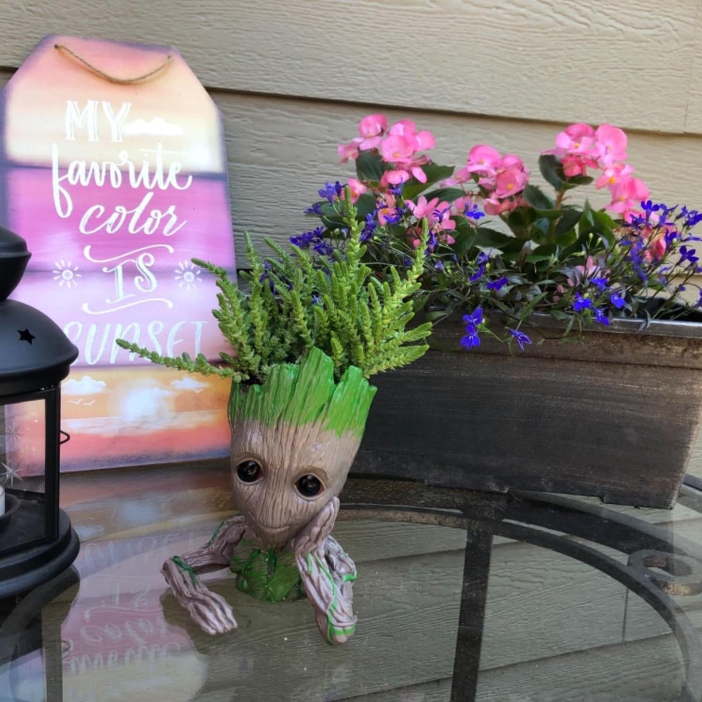 Baby Groot Flower Pot  6" (Grayish Brown)