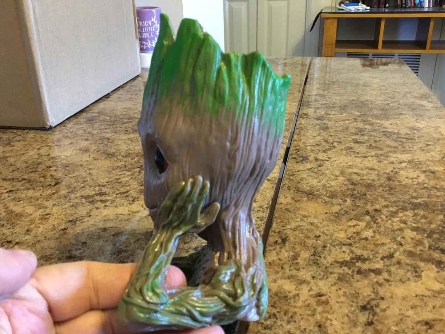 Baby Groot Flower Pot  6" (Grayish Brown)