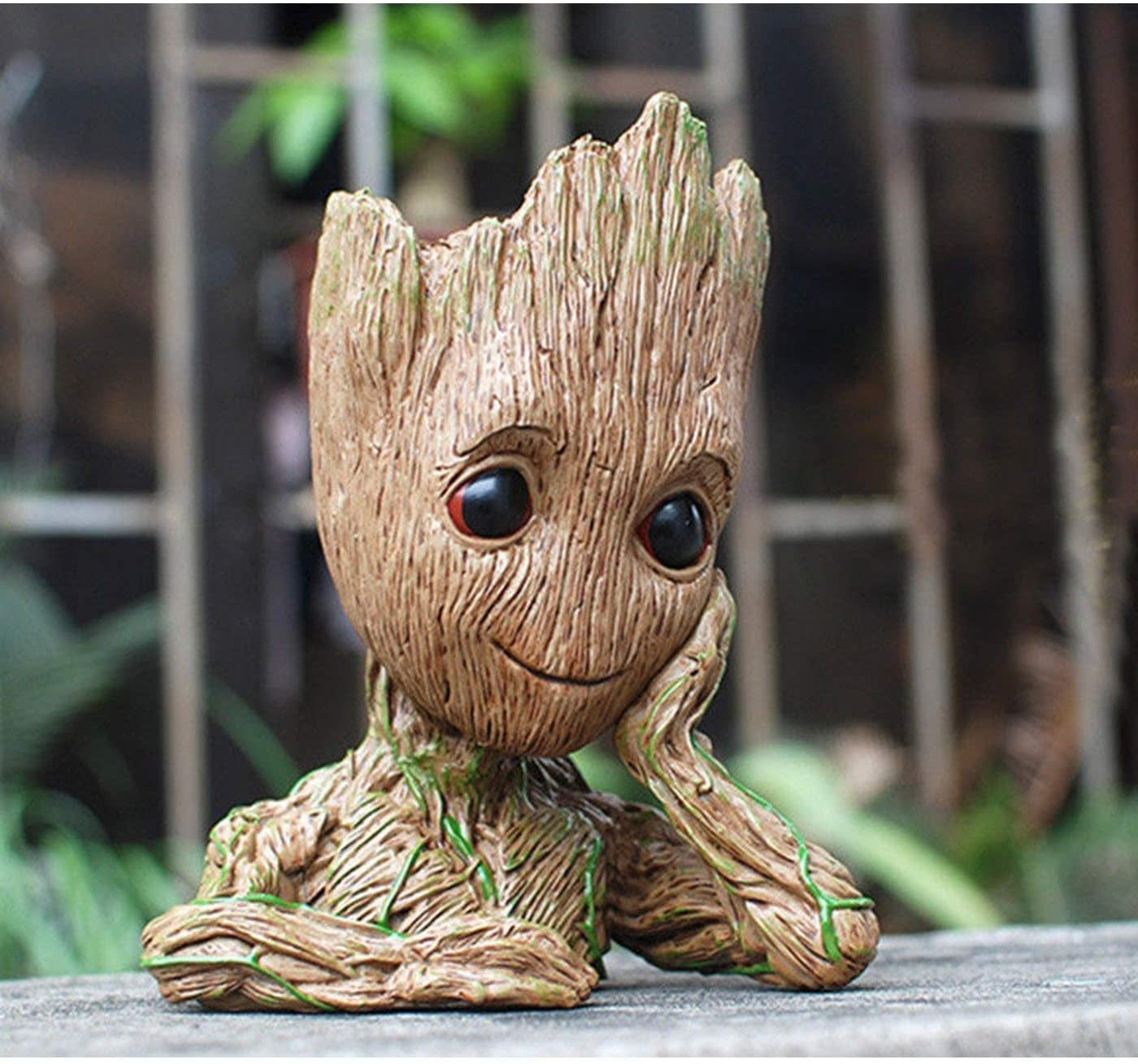 Baby Groot Flower Pot  6" (Grayish Brown)